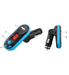 Modulator FM Auto MP3 Bluetooth cu Dublu USB, Telecomanda si Cablu Jack-Jack AUX - Img 8