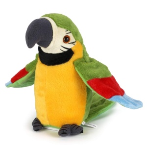 Pachet cu 2 jucarii interactive, contine Hamsterul vorbitor, repeta ce aude, isi misca corpul si capul,15 cm si Papagal vorbitor verde, repeta tot ce aude, isi misca aripile si corpul,18cm - Img 5