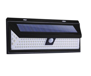 Panou LED, LaiXiaoBei , 118 Led-uri, senzor de miscare, pentru casa, stradal ABS, Negru - Img 5
