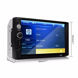 Player auto 7010B, 2DiN, negro, Radio FM, Navigatie, MirrorLink, Mp5, Ecran 7'', Bluetooth, Touchscreen, Divix, AVI, USB, SD Card, AUX - Img 10