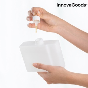 Racitor de aer portabil,INNOVAGOODS,capacitate 500ml, LED multicolor lateral, 3 viteze, albastru - Img 5
