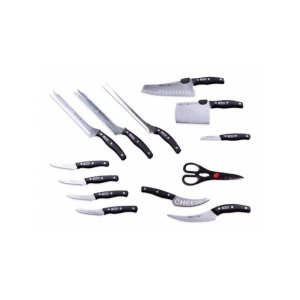 Set 12 cutite si 1 foarfeca, otel inoxidabil forjat K KATHODE