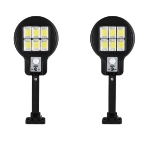 Set 2 x lampa cu incarcare solara, 48 x LED, 3 moduri de functionare, buton ON/OFF CL182-6 K KATHODE