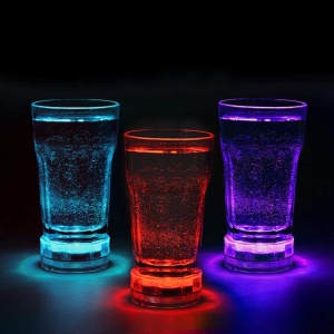 Set 2 x Lampa LED rezistenta la apa, RGB, pentru, cada, acvariu, pahar, jacuzzi, piscina, cu telecomanda, 7 x 2.7 cm - Img 7