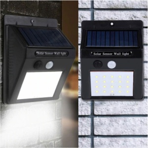 Set 4 Lampi Solare - 30 LED, Senzor Miscare, Senzor Lumina, Negru - Img 6