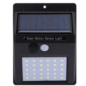 Set 4 lampi solare de perete cu senzor de miscare si lumina cu 30 leduri - Img 3