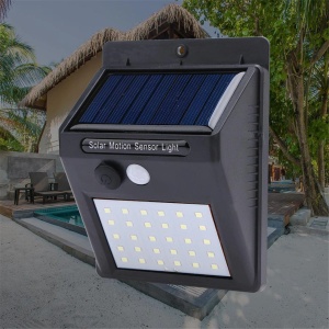 Set 4 lampi solare, Tiessa®, 30 de LED, senzor de miscare, 0.55W - Img 5