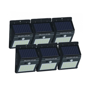 Set 6 Lampi bright 30 LED Solare cu senzor de miscare si lumina 1 mod iluminare