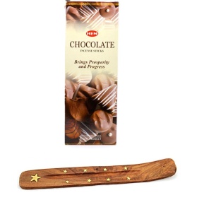 Set betisoare parfumate Hem Ciocolata 1 set x 6 cutii x 20 betisoare si suport lemn - Img 2