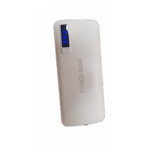 Acumulator extern Profesional, 30000mAh, Fast Charging, Powerbank piele ecologica alb