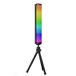Bara cu leduri RGB, lumina ambientala, sincronizare muzicala, aplicatie, activare sonora, 32 leduri, jocuri de lumini K KATHODE - Img 6