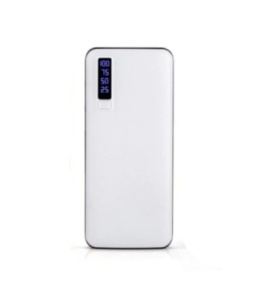Baterie Portabila Externa KlaussTech de 20000 mAH, 3 Iesiri USB 5V - 1A/2A, Indicatori LED, Micro USB, Modern, Alb