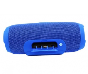 Boxa portabila bluetooth wireless, Charge 3, Power Bank 5V 2A, AUX, Radio, Albastra