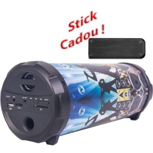 Boxa portabila PARTY cu Bluetooth, Radio FM, Card SD, USB, AUX + Stick 32GB Cadou