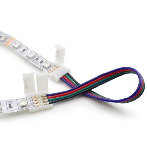 Cablu compatibil cu banda Led RGB 5050 cu 2 clipsuri - Img 2