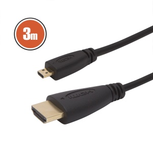Cablu HDMI la Micro HDMI contacte aurite lungime 3 M - Img 2