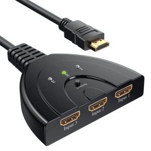 Cablu Splitter switch HDMI cu 3 Porturi, 1080P, Negru