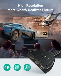 Cablu Splitter switch HDMI cu 3 Porturi, 1080P, Negru - Img 6