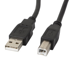 Cablu USB 2.0 pentru imprimanta, Lanberg 41354, lungime 5 m, USB-A tata la USB-B tata, negru - Img 2