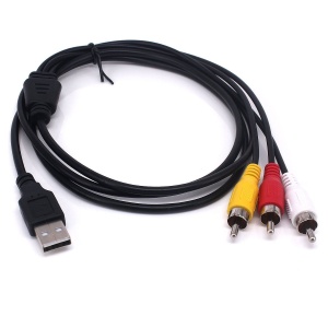 Cablu USB la 3 RCA, 3 m
