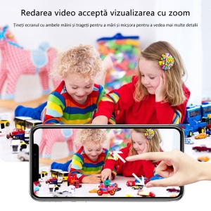 Camera de supraveghere Gaea A9, Senzor de miscare, 1080p, Wi-Fi, 32GB, 4.5 x 5 cm, Negru - Img 5