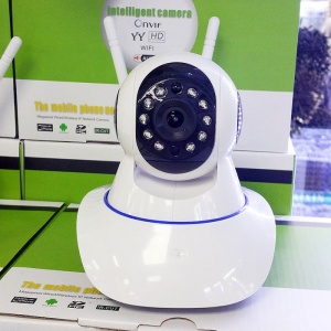 Camera supraveghere wireless eOptima™ YYR100, audio-video, Full HD, 1080p, control PTZ, IR, ajustare pe doua axe, suport card microSD, aplicatie dedicata, alba, card 32GB inclus - Img 5