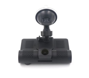 Camera Video Auto de Bord Tripla, Full-HD, 3 Camere - Fata/Spate/Interior, Display 4 Inch, G Senzor, 170 grade, Negru - Img 3