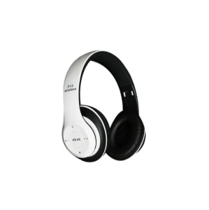 Casti Bluetooth Radio, MP3, TF, MIC, P15, alb