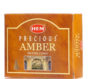 Conuri Parfumate HEM, Amber, 10 buc