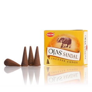 Conuri Parfumate HEM, Ojas Sandal, 10 buc - Img 2