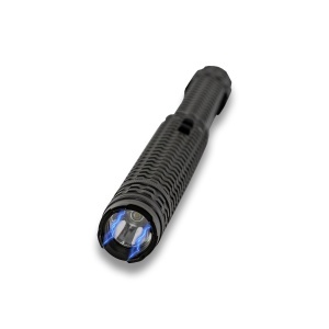 Electrosoc tip baston cu lanterna, duraluminiu, POLICE HY-X8, 34 cm, negru