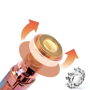 Epilator cu 2 capete interschimbabile pentru fata/sprancene, lumina led, baterie, multicolor K KATHODE - Img 4