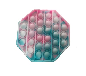 Jucarie anti-stres POP IT hexagon - roz, albastru K KATHODE