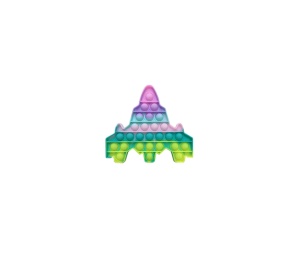 Jucarie anti-stres POP IT multicolor - avion - K KATHODE