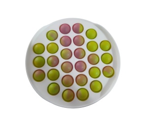 Jucarie antistres din silicon/plastic, POP IT - cerc multicolor - K KATHODE