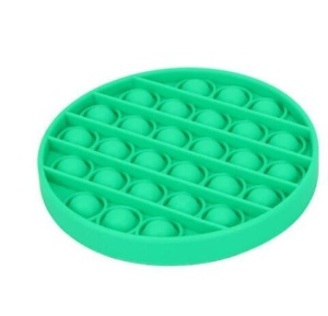 Jucarie Push Pop Bubble Fidget, Pop It, rotund, verde, 12 cm, Urban Trends ® - Img 2