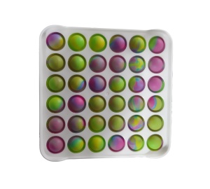 Jucarie senzoriala antistres, POP IT, forma de patrat, plastic/silicon, multicolor K KATHODE
