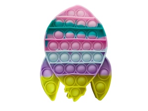 Jucarie senzoriala antistres, POP IT multicolor - racheta - K KATHODE