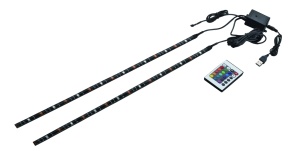 Kit banda ORLED, LED USB Premium, pentru Iluminare ambientala in spatele televizorului, Backlight TV RGB, model 2 bucati 1M - Img 11