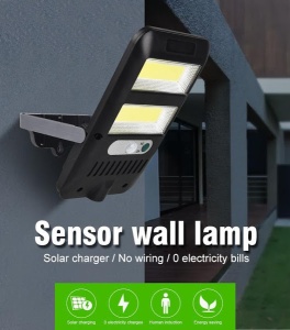 Lampa cu incarcare solara, 40 x LED, 3 moduri de functionare: senzor de lumina, miscare, amurg, portabila K KATHODE - Img 5