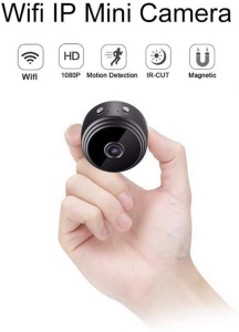 Mini Camera de Supraveghere Ultradion A9, Dispozitiv pentru Spionaj, Design Compact, Subtil si Usor de Ascuns, Aplicatie pentru telefon, Wifi, Stand Magnetic, 500 mAh, Senzor miscare, Vedere nocturna, Negru - Img 3