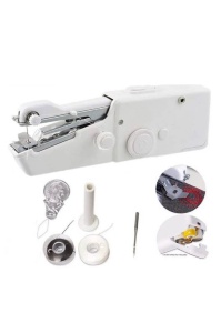 Mini masina de cusut portabila, pentru cusaturi usoare, practica, accesorii incluse,3 bobine incluse, materiale de calitate, 1000 imp/min, alb - Img 8