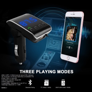 Modulator Fm car kit bluetooth Q10 USB - Img 5