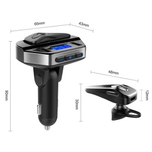 Modulator FM cu casca wireless si functie de incarcare v6 - Img 2