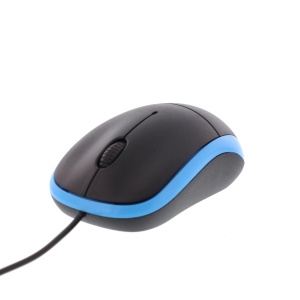 Mouse optic Well MU002 USB negru/albastru