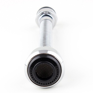 Prelungitor flexibil cu aerator pentru baterii sanitare, Inox, WENKO - Img 3