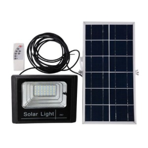 Proiector Solar Puternic , 80W, LED SMD, Panou Solar Inclus si Telecomanda cu Functii Multiple