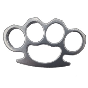 Pumnal tip box, rozeta autoaparare, 1 cm grosime, argintiu