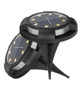 Set 12 lampi solare tip spot pentru gradina, 8 leduri, buton ON/OFF, senzor de lumina, alb cald 18-10 K KATHODE - Img 4