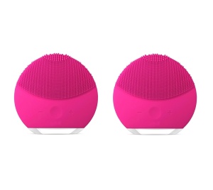 Set 2 dispozitive pentru ingrijire faciala, hipoalergenic , 5 viteze, alimentare USB, reincarcabil, culoare roz
